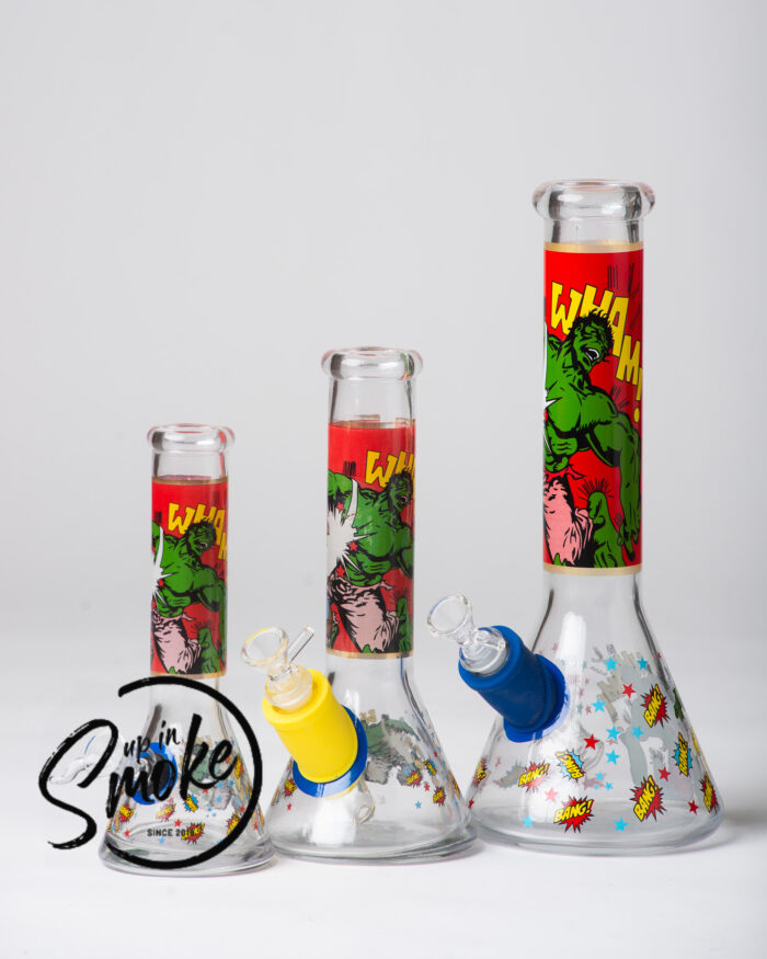 Glass Beaker - Hulk vs. Popeye - Up in Smoke